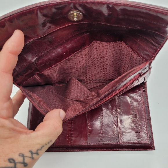 VINTAGE | genuine eelskin fold wallet - Picture 11 of 14